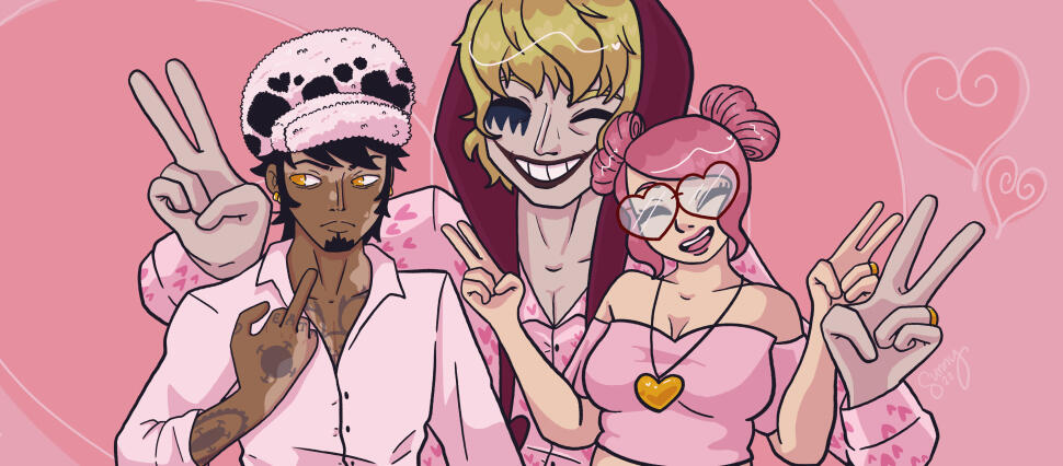 Law, Corazon, & Self Insert Banner.