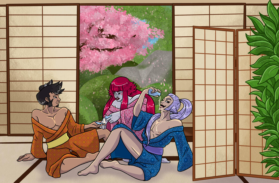 Kinemon, Kanjuro, and Denjiro